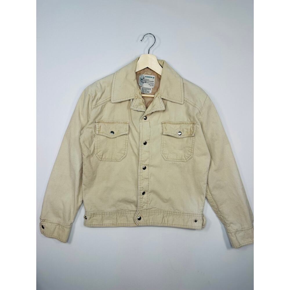 Vintage 1970’s Kmart Cotton Corduroy Jean Jacket Mens Sz Medium